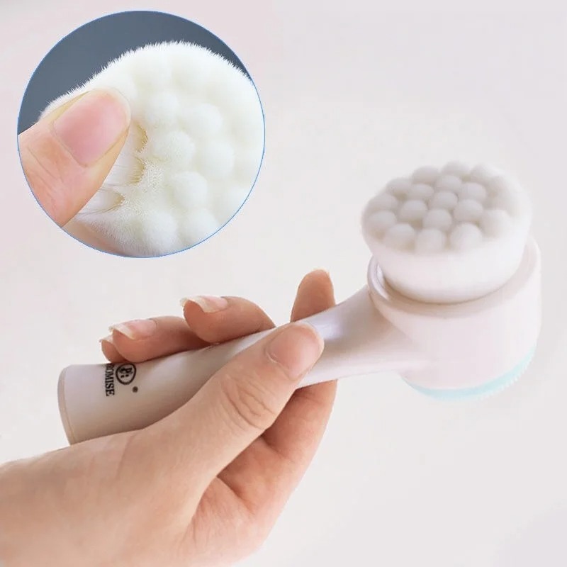 Double-Sided Silicone Facial Cleansing Brush – Deep Pore Cleanser, Blackhead Exfoliator & Facial Massager view 5