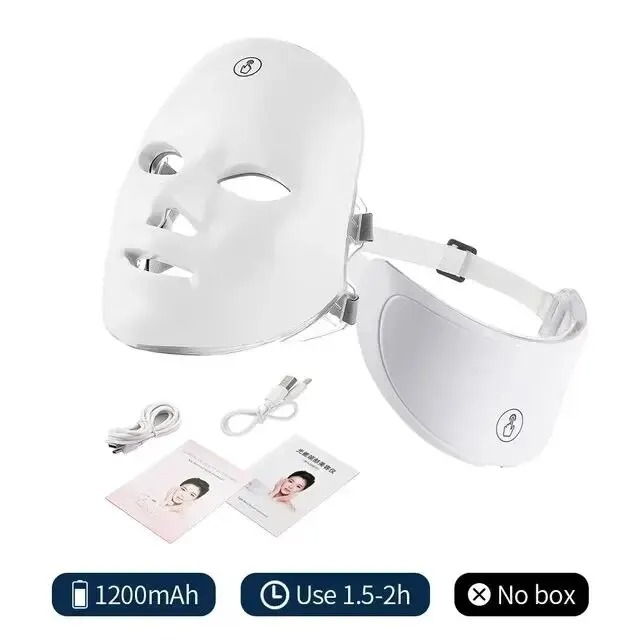 7-in-1 LED Facial & Neck Light Therapy Mask – Bio-Light Phototherapy for Wrinkles, Lifting & Brightening view 5