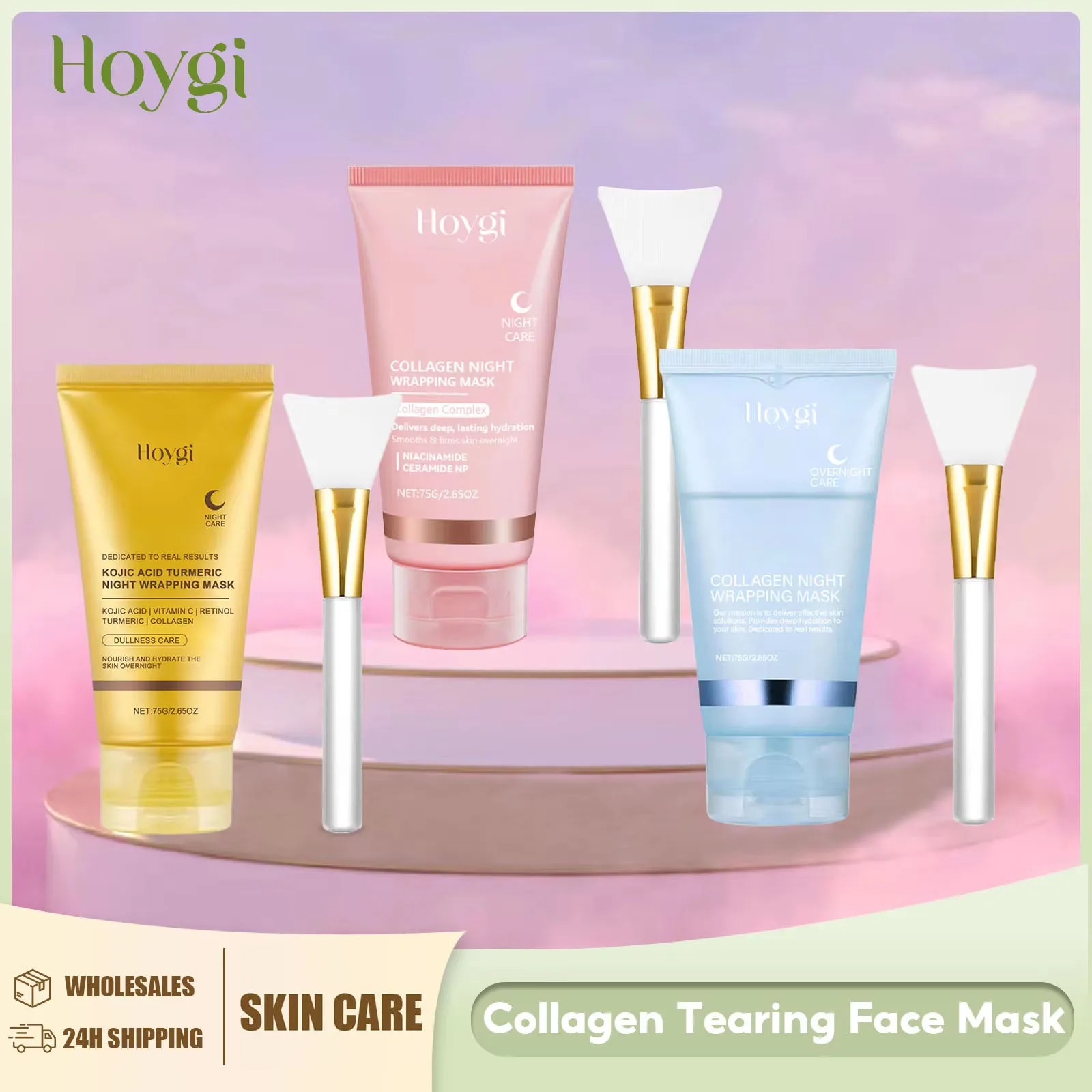 Turmeric Collagen Peel-Off Night Mask – Deep Pore Cleansing, Oil Control & Skin Brightening Face Mask view 6