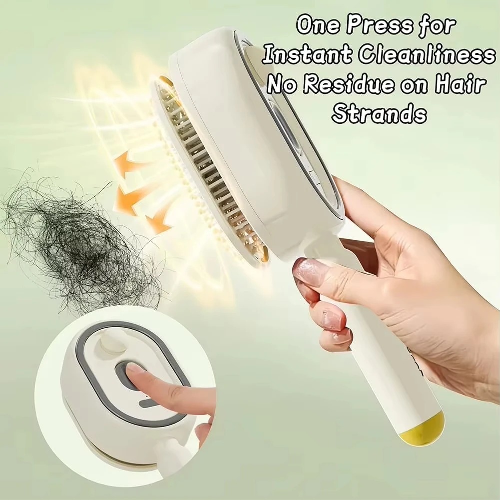 3-in-1 Electric Spray Air Cushion Massage Comb – Self-Cleaning Steam & Essential Oil Scalp Massager for Hair Regrowth & Detangling view 7