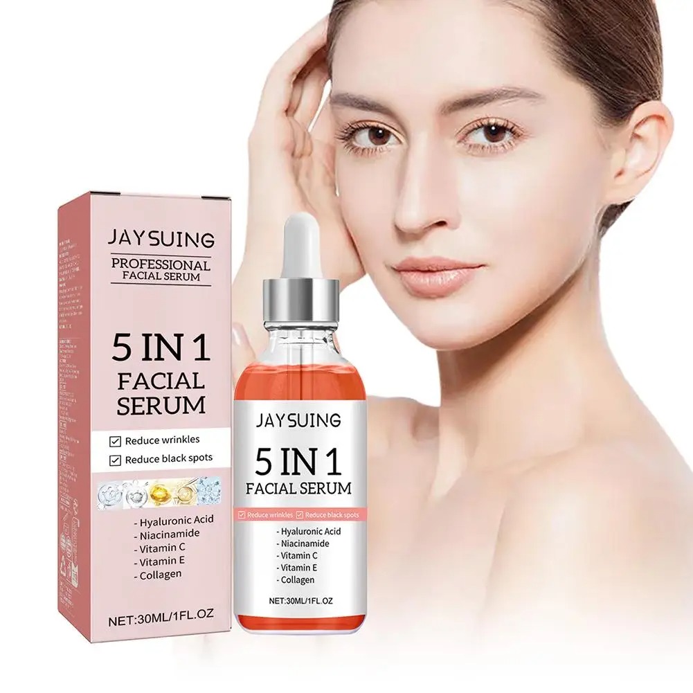 5-in-1 Hyaluronic Acid Face Serum – Vitamin C & Collagen Brightening, Pore Refining & Anti-Aging view 6