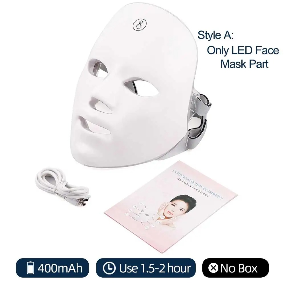 7-in-1 LED Facial & Neck Light Therapy Mask – Bio-Light Phototherapy for Wrinkles, Lifting & Brightening view 6
