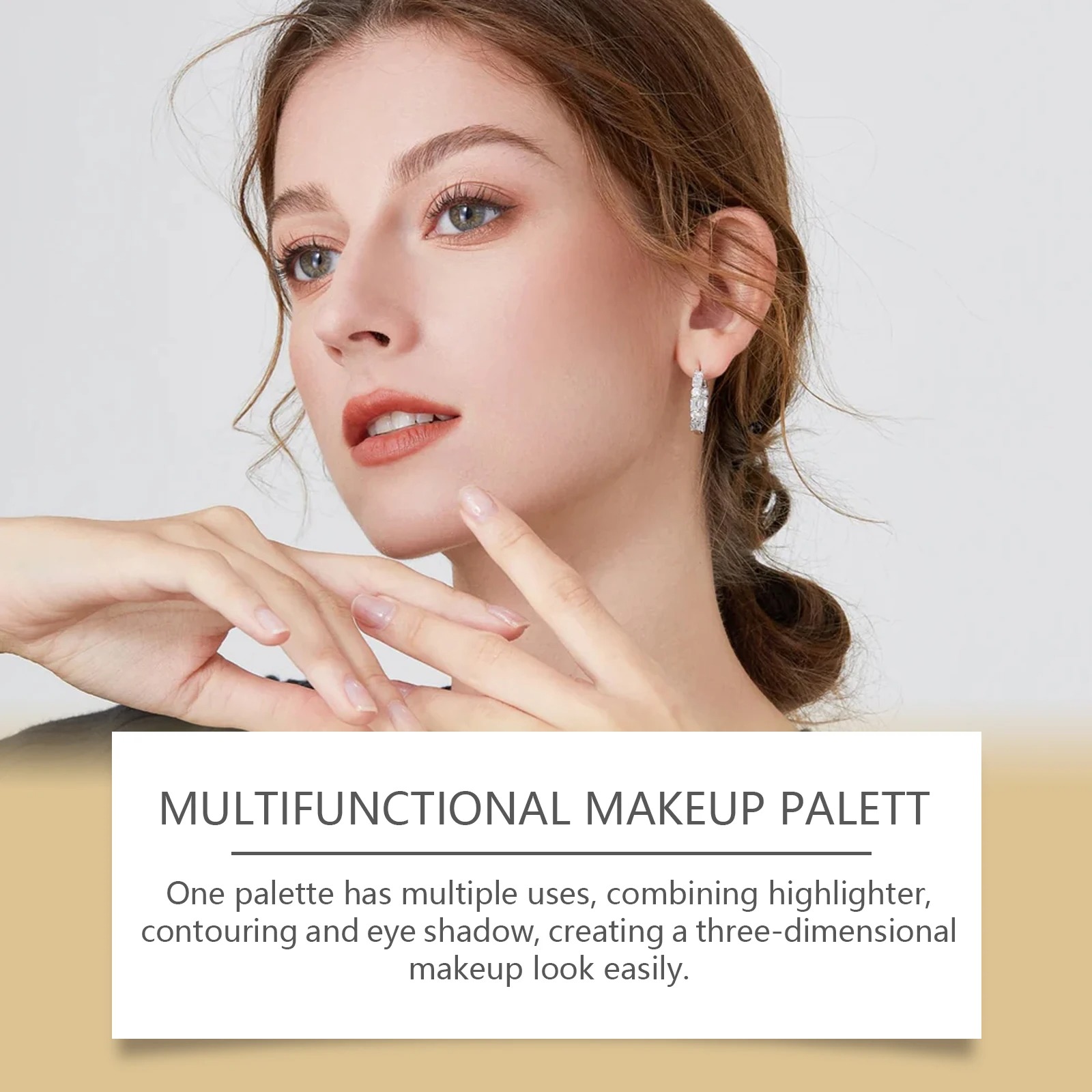 The Gilded All-in-One Makeup Palette – Luxury Eyeshadow, Blush, Bronzer & Highlighter Compact (1pc) view 5