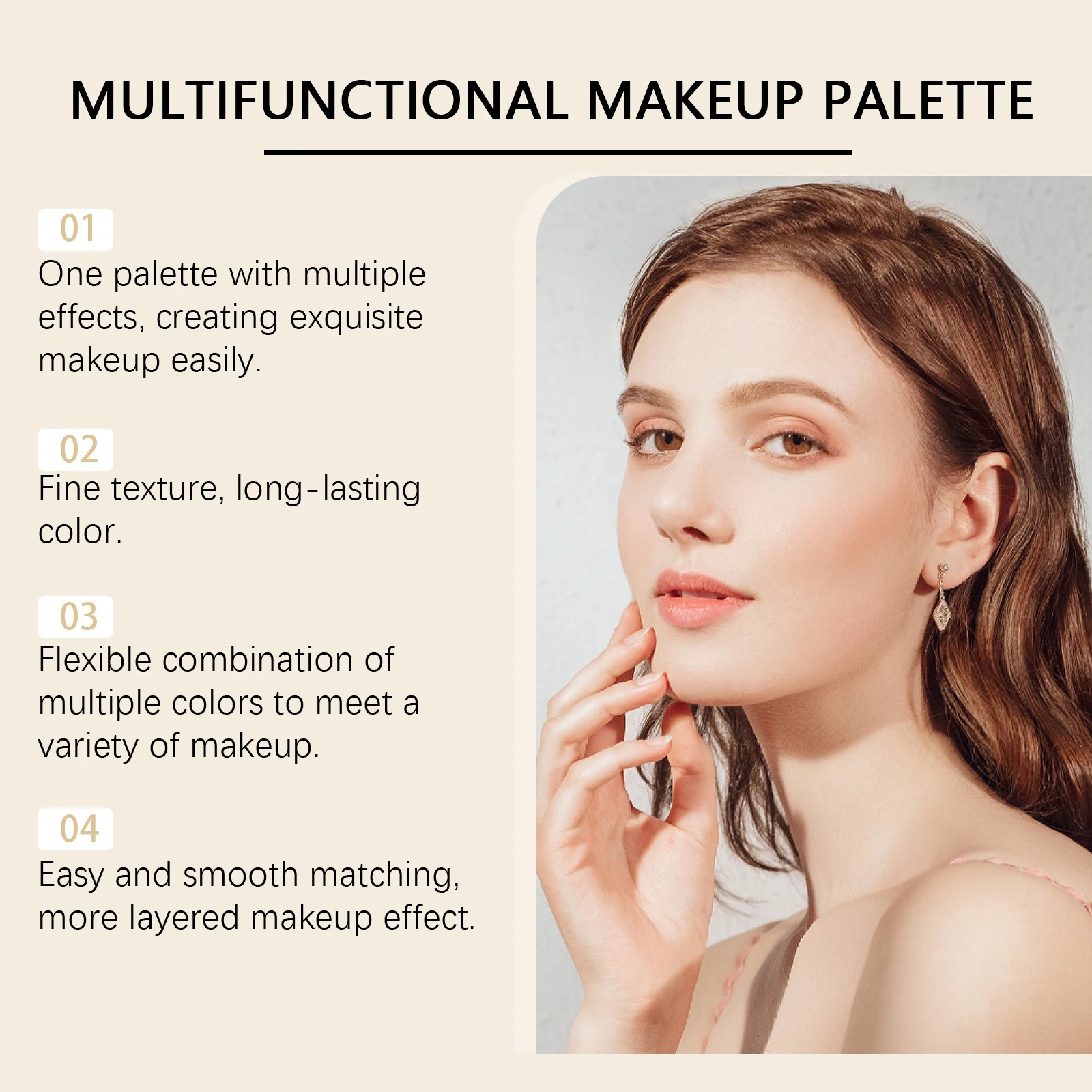The Gilded All-in-One Makeup Palette – Luxury Eyeshadow, Blush, Bronzer & Highlighter Compact (1pc) view 6