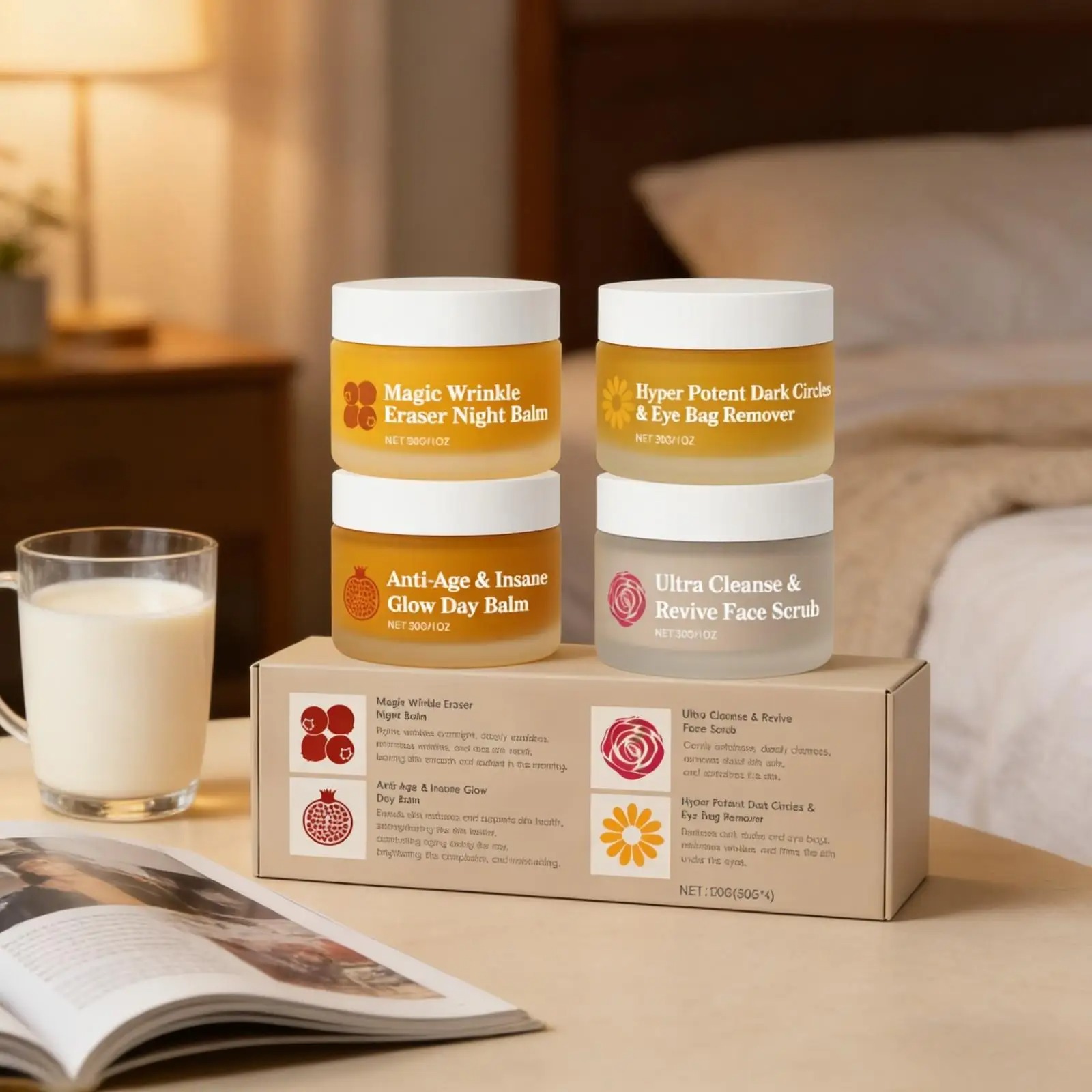 4-In-1 Day & Night Botanical Skincare Set view 6