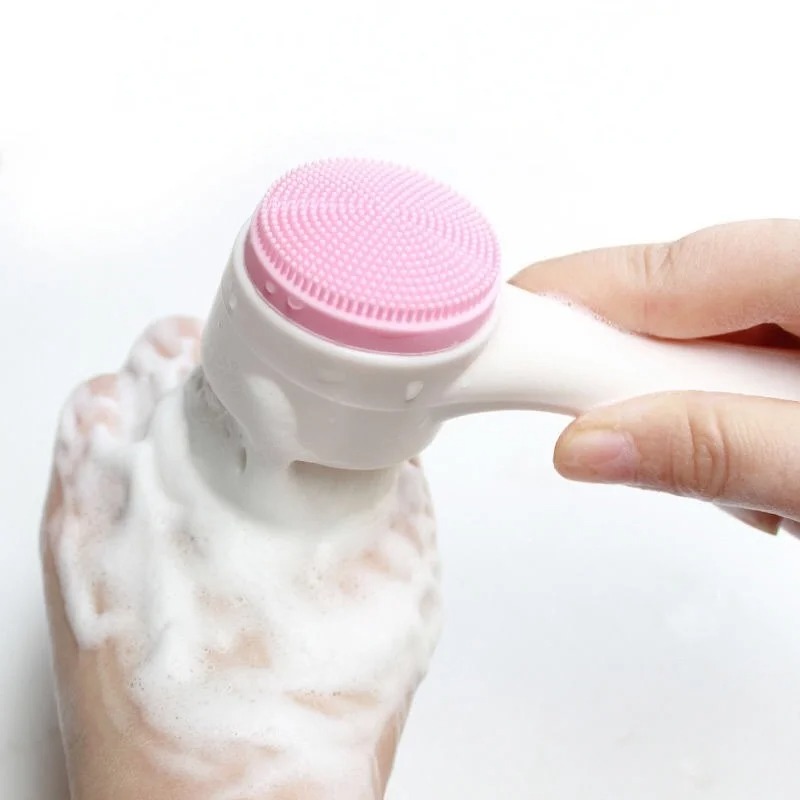 Double-Sided Silicone Facial Cleansing Brush – Deep Pore Cleanser, Blackhead Exfoliator & Facial Massager view 7