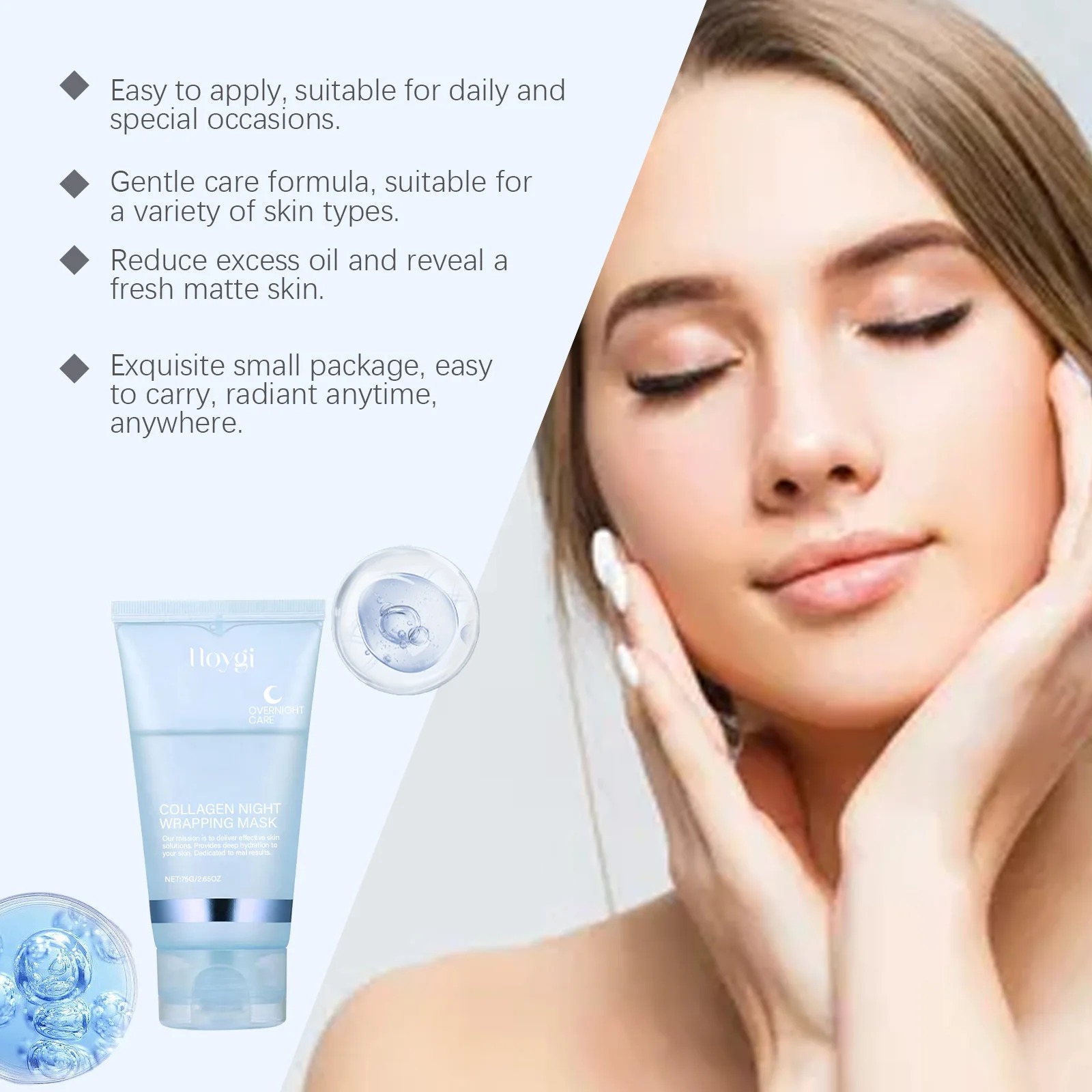 Turmeric Collagen Peel-Off Night Mask – Deep Pore Cleansing, Oil Control & Skin Brightening Face Mask view 7