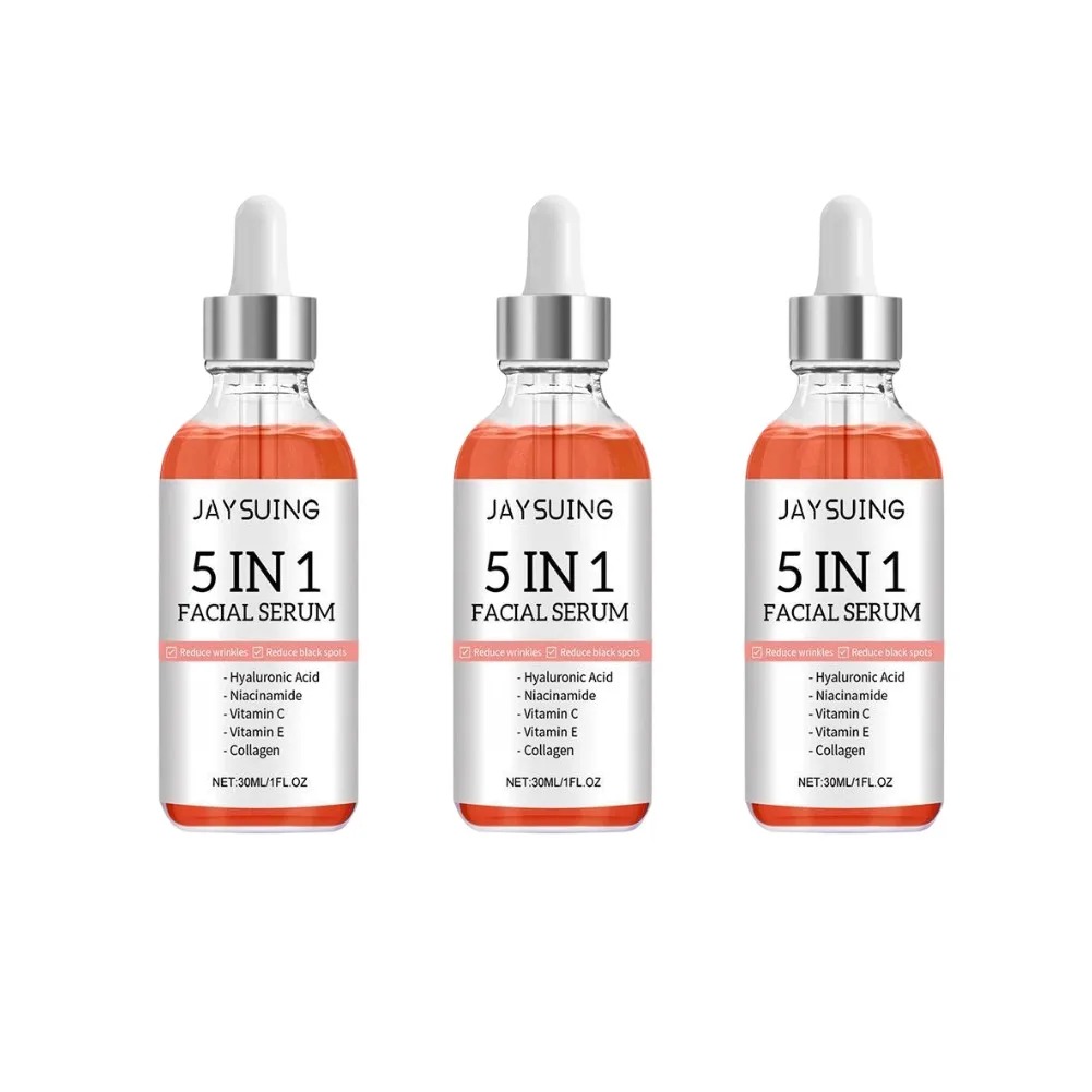 5-in-1 Hyaluronic Acid Face Serum – Vitamin C & Collagen Brightening, Pore Refining & Anti-Aging view 3